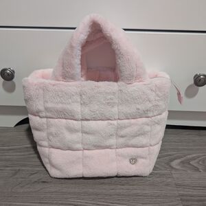 Lululemon Quilted Grid Tote Bag Mini 5L Plush Fleece